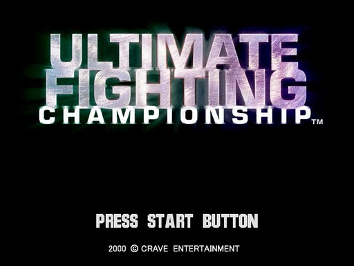 Ultimate Fighting Championship title screen for Sega Dreamcast